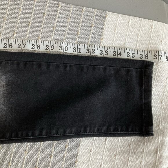 A.N.A  Womens Black Jeans Mid Rise Skinny Fit Jegging Distressed Size 12 - Picture 7 of 14